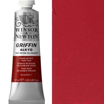 Winsor & Newton Griffin 37ml Cadmium Red Deep Hue