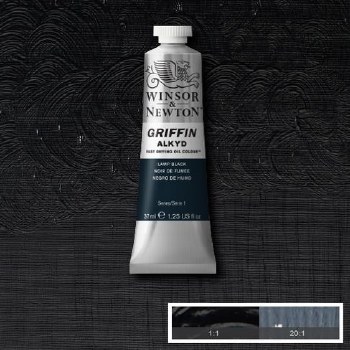 GRIFFIN ALKYD 37ML LAMP BLACK