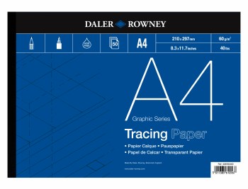 Daler Rowney Tracing Pad A4 60gsm