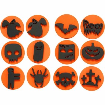 Halloween Foam Stamps 6pc double sided
