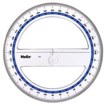 Helix 15cm 360 Degree Protractor