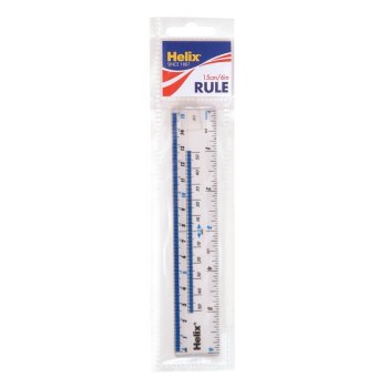 Helix 15cm Metric/Imperial Ruler