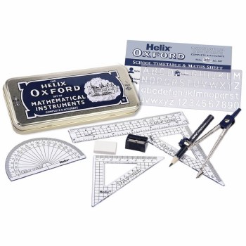 Helix Oxford Maths Set in Storage Tin
