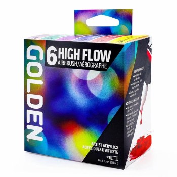Golden High Flow Airbrush Set of 6