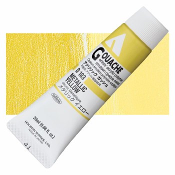 Holbein Acryla Gouache 20ml Metallic Yellow
