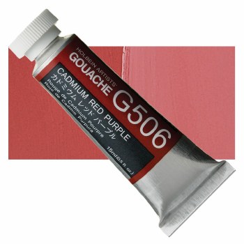 Holbein 15ml Artist Gouache G506 - Cadmium Red Purple