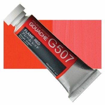 Holbein 15ml Artist Gouache G507 - Flame Red
