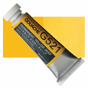 Holbein 15ml Artist Gouache G521 - Permanent Yellow Deep