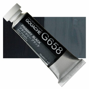 Holbein 15ml Artist Gouache G658 - Primary Black