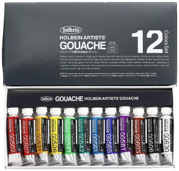 Holbein Artists' Gouache 5ml Set of 12