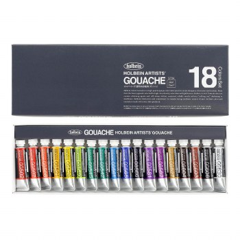 Holbein Artists' Gouache 5ml Set of 18