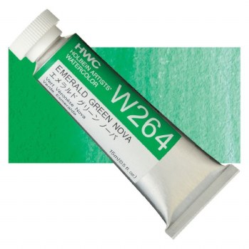 Holbein 15ml Artist Watercolour W264 - Emerald Green Nova
