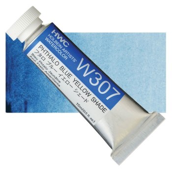 Holbein 15ml Artist Watercolour W307 - Phthalo Blue Yellow Shade