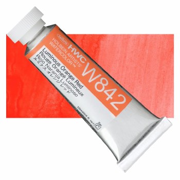 Holbein 15ml Artist Watercolour W842 - Luminous Orange Red
