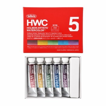 Holbein Artist Watercolour Nightfall Blue Set of 5x5ml