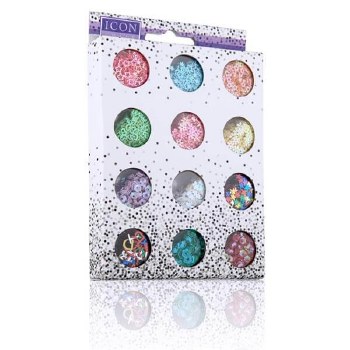 Icon Craft Box 12 Glitter Shapes