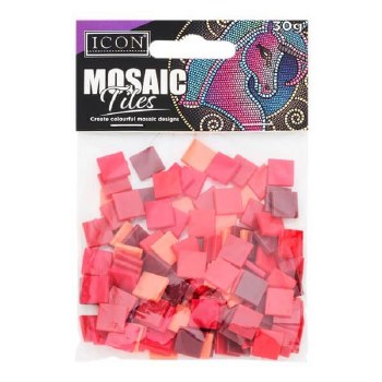 Icon Mosaic Tile Red