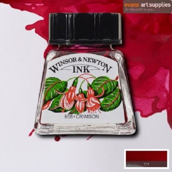 WINSOR & NEWTON INK 14ML CRIMSON