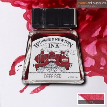 WINSOR & NEWTON INK 14ML DEEP RED