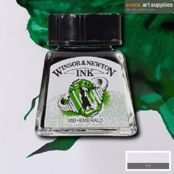 WINSOR & NEWTON INK 14ML EMERALD