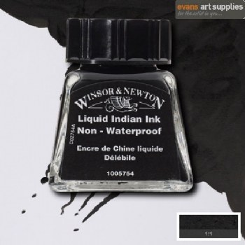 WINSOR & NEWTON INK 14ML LIQUID INDIAN INK