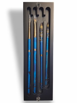 Isacolor Synthetic Squirrel Watercolor Brush Set of 4