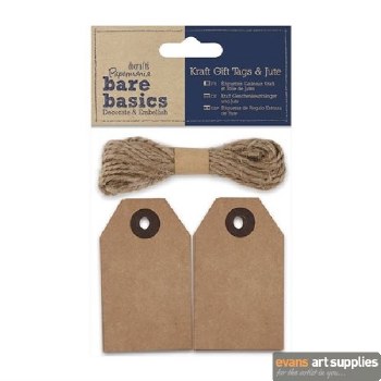 Kraft Gift Tags & Jute (20pk)