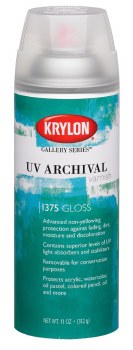 Krylon Gallery UV Archival Gloss Varnish Spray