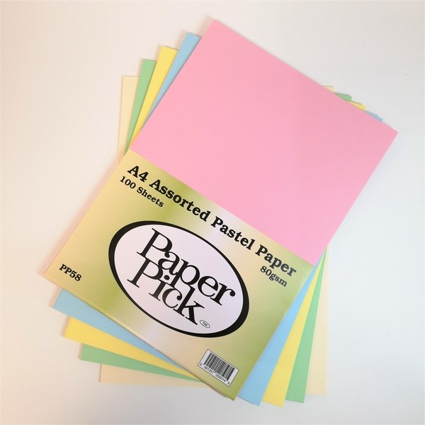 A4 Paperpick Ass Pastel Paper - K&M Evans Trading Ltd.