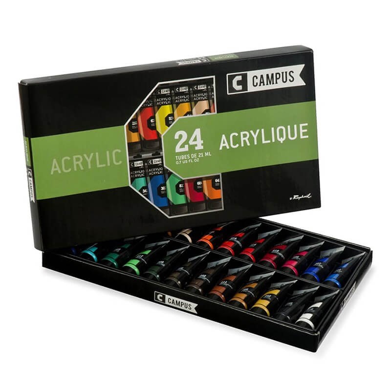 Campus Acrylic Set 24x21ml K&M Evans Trading Ltd.