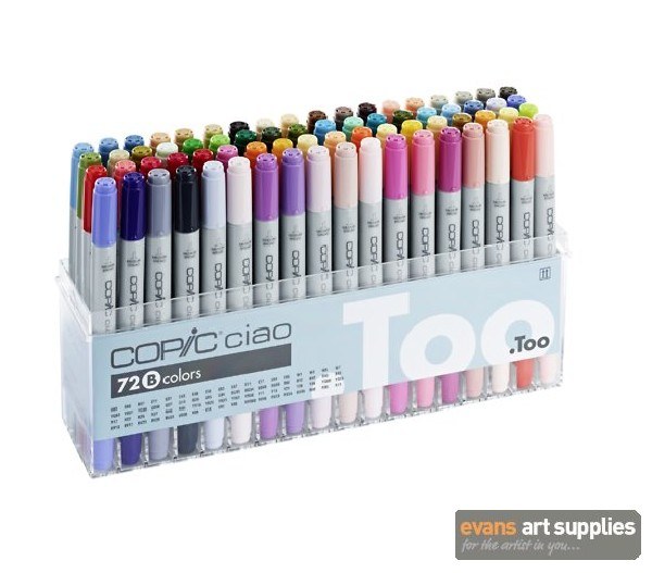 Copic Ciao Set B - 72 Markers - K&M Evans Trading Ltd.