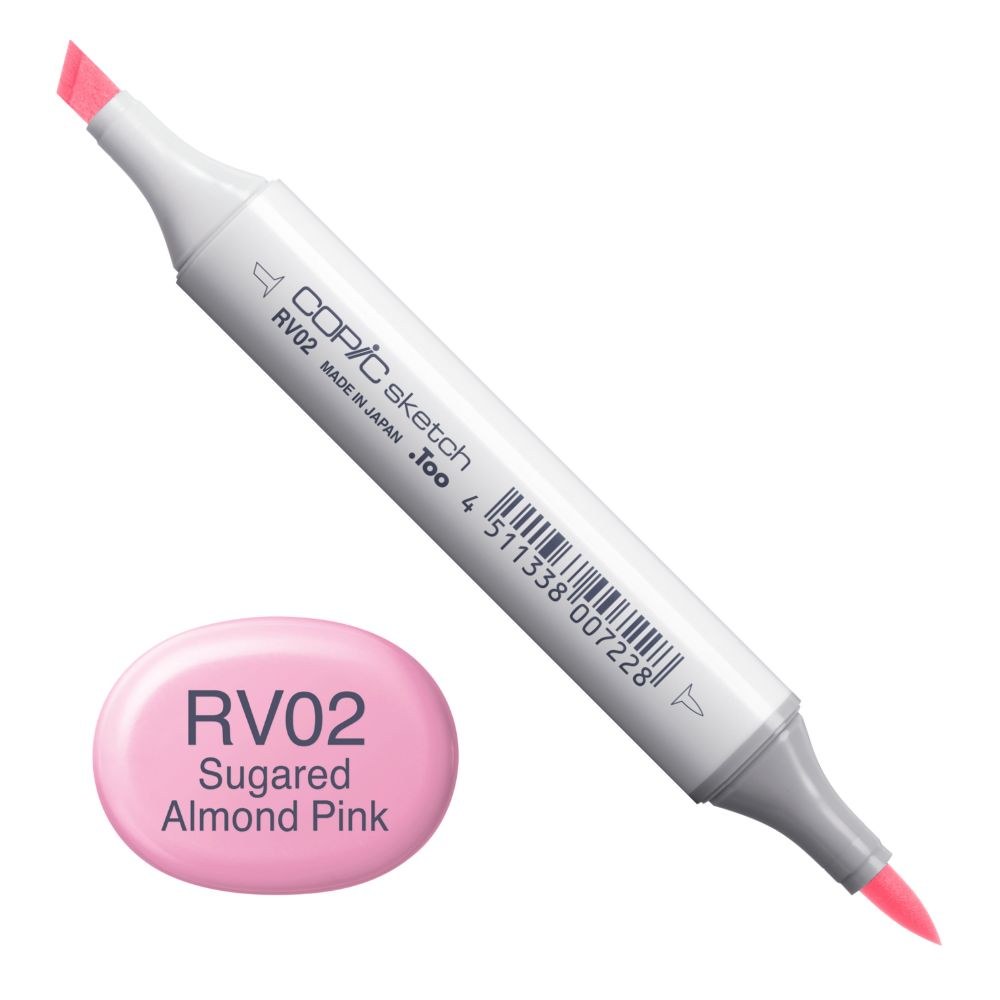 Copic Sketch RV02 Sugar Almond Pink - K&M Evans Trading Ltd.