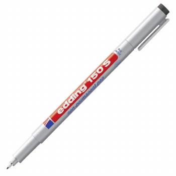 Edding 150 S 0.3mm Non-Permanent Marker Black 001