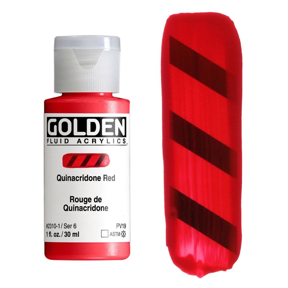 Golden Fluid 30ml Quinacridone Red K&M Evans Trading Ltd.