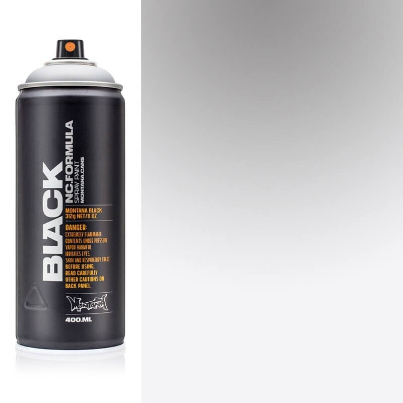 Montana Black 400ml Spray Paint - Outline Silver - K&M Evans Trading Ltd.