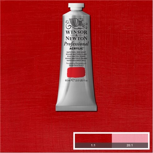 Winsor & Newton Professional Acrylic 60ml Naphthol Red Light
