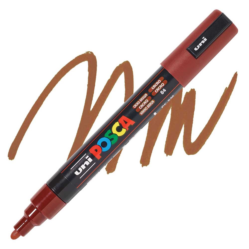 POSCA Acrylic Paint Marker - Medium Tip, Cacao Brown (1.8-2.5mm