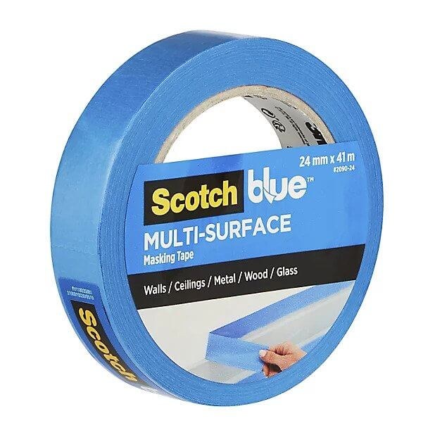 Blue Masking Tape 24mm X 50m – Tacky Painter's Tape For Sharp Edges