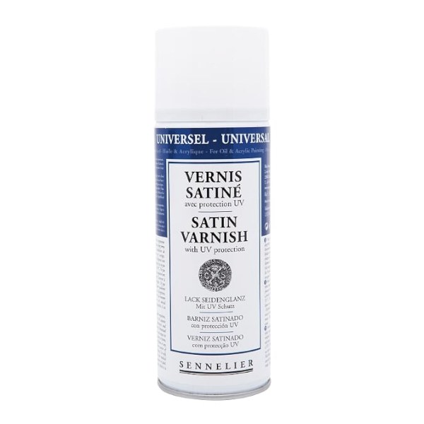 Sennelier Satin varnish with UVLS 400ml Spray K&M Evans Trading Ltd.