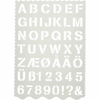 Letter Shape Stencil