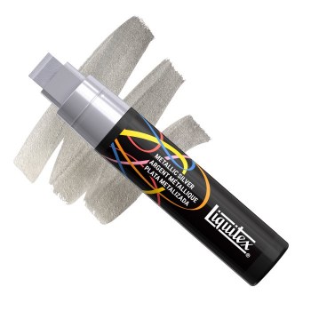Liquitex Acrylic Marker 15mm - Metallic Silver