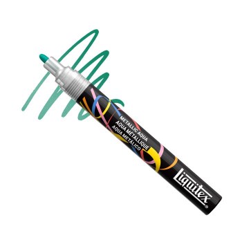 Liquitex Acrylic Marker 2mm - Metallic Aqua