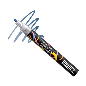 Liquitex Acrylic Marker 2mm - Metallic Blue
