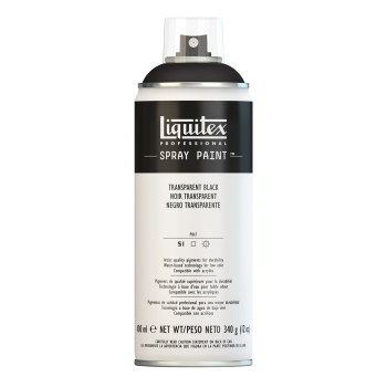 Liquitex Spray Paint 400ml - Transparent Black
