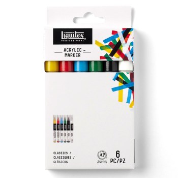 Liquitex Fine Marker Set - Standard (6 markers)