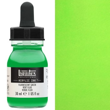 Liquitex 30ml Ink - Fluorescent Green