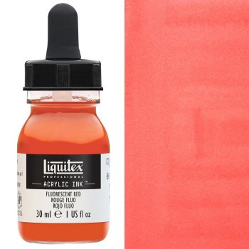 Liquitex 30ml Ink - Fluorescent Red