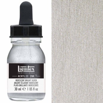 Liquitex 30ml Ink - Iridescent Bright Silver