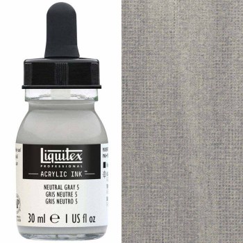 Liquitex 30ml Ink - Neutral Grey 5