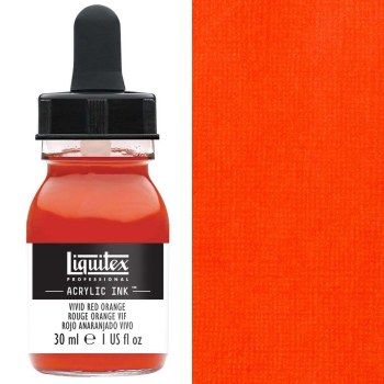 Liquitex 30ml Ink - Vivid Red Orange